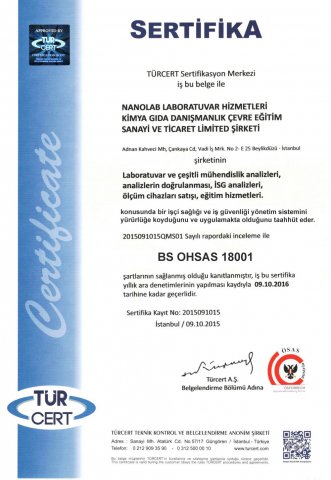 Certificado OHSAS 18001
