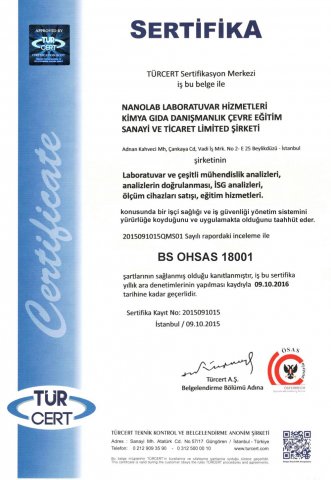 OHSAS 18001 Belgesi