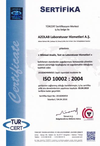 ISO 10002 სერტიფიკატი