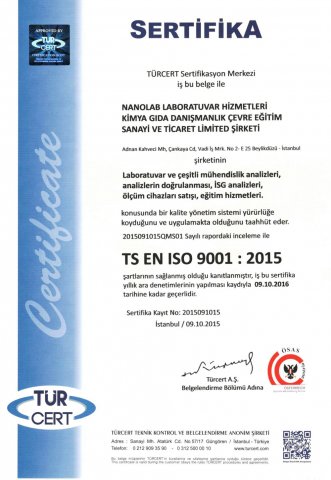 ISO 9001 Belgesi