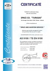 AS 9100 - Certificat TS EN 9100